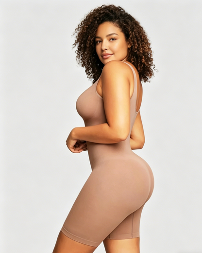Seamless Sculpting Mid Thigh Bodysuit