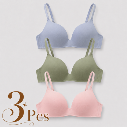 Lightly Lined Wireless Bras for Women (3 Pcs)