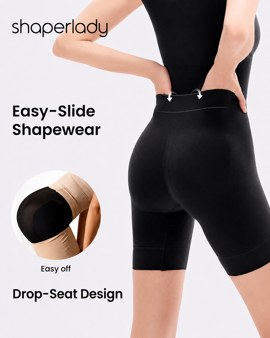 Shaperlady SculptEase™ Tummy Control Faja Bodysuit