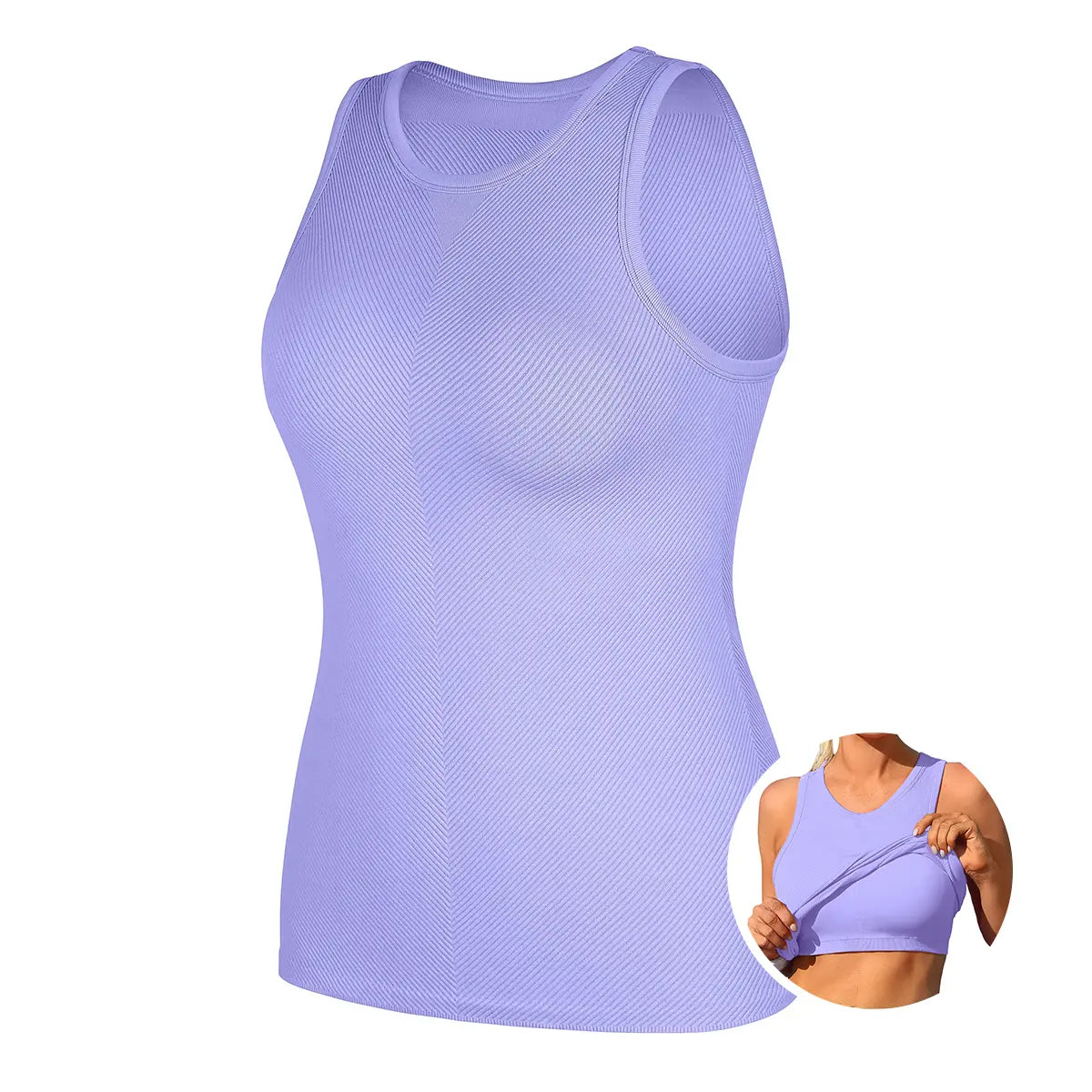 Women's Seamless High Neck Workout Tank Top