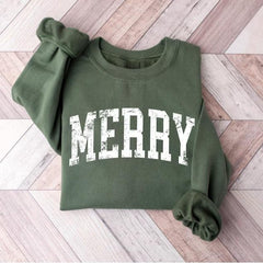 Retro Merry Christmas Sweatshirt