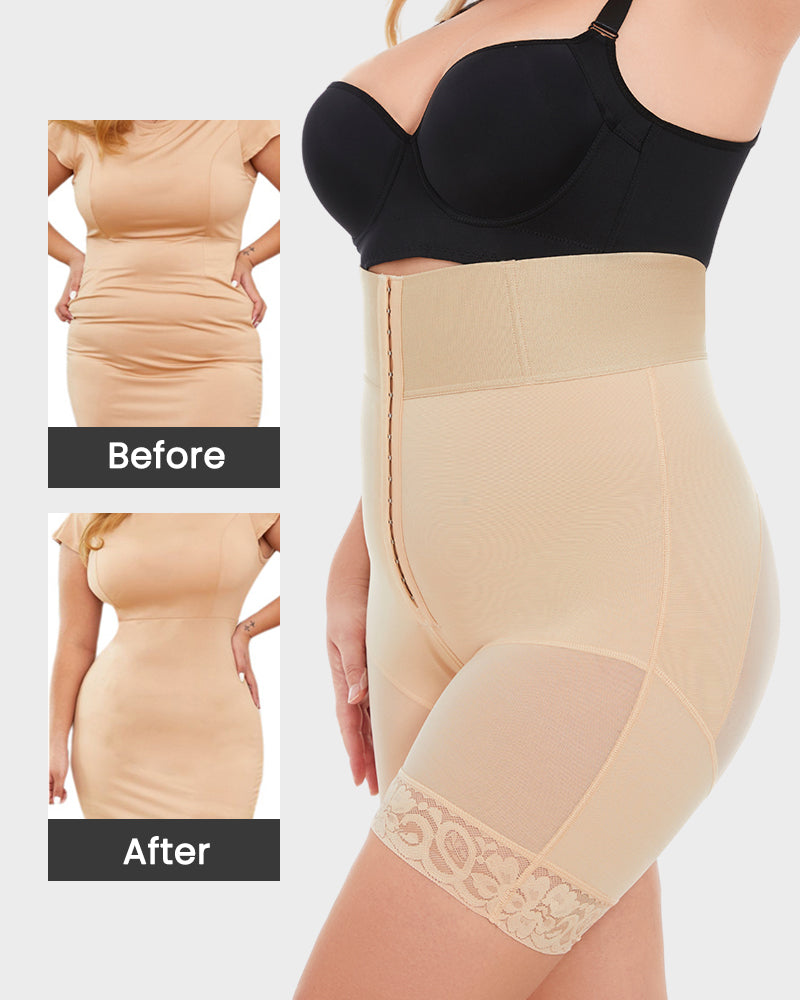Pantalones cortos de cintura ultra alta con diseño esculpido y deshuesado