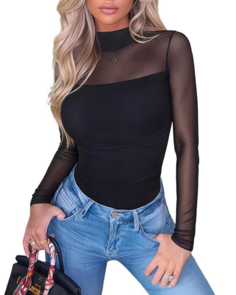 Women's Mesh Bodysuit - Seamless Shaper Top