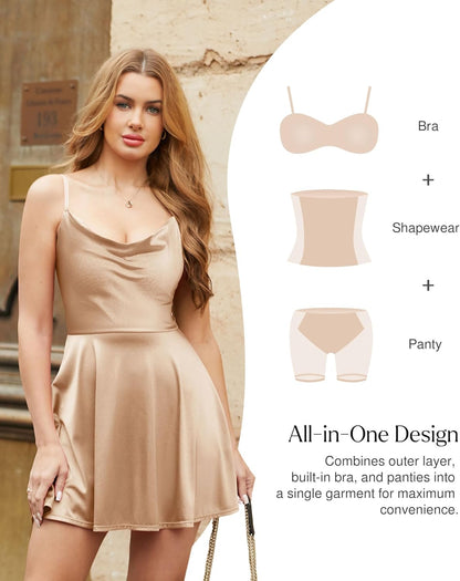 Shaping Corset Mini Dress – Curve-Enhancing & Confidence-Boosting
