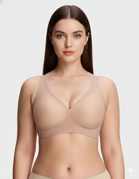 Supportive Wireless Deep-V Bra