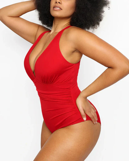 Traje de baño de una pieza Smart Sculpt con control de abdomen para mujer