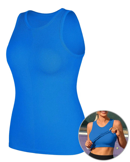 Women's Seamless High Neck Workout Tank Top