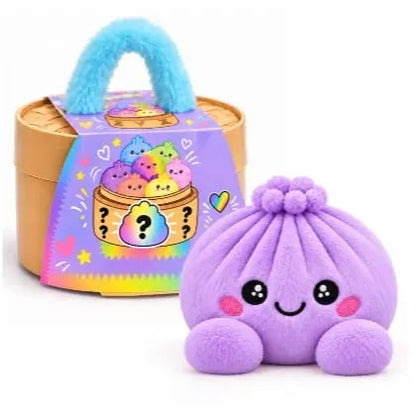 Cute Plush Stuffed Dumpling Squishies with Bamboo