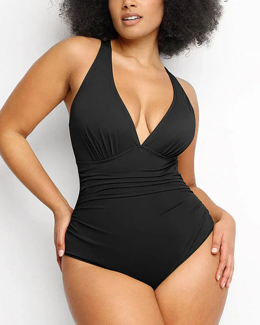 Traje de baño de una pieza Smart Sculpt con control de abdomen para mujer