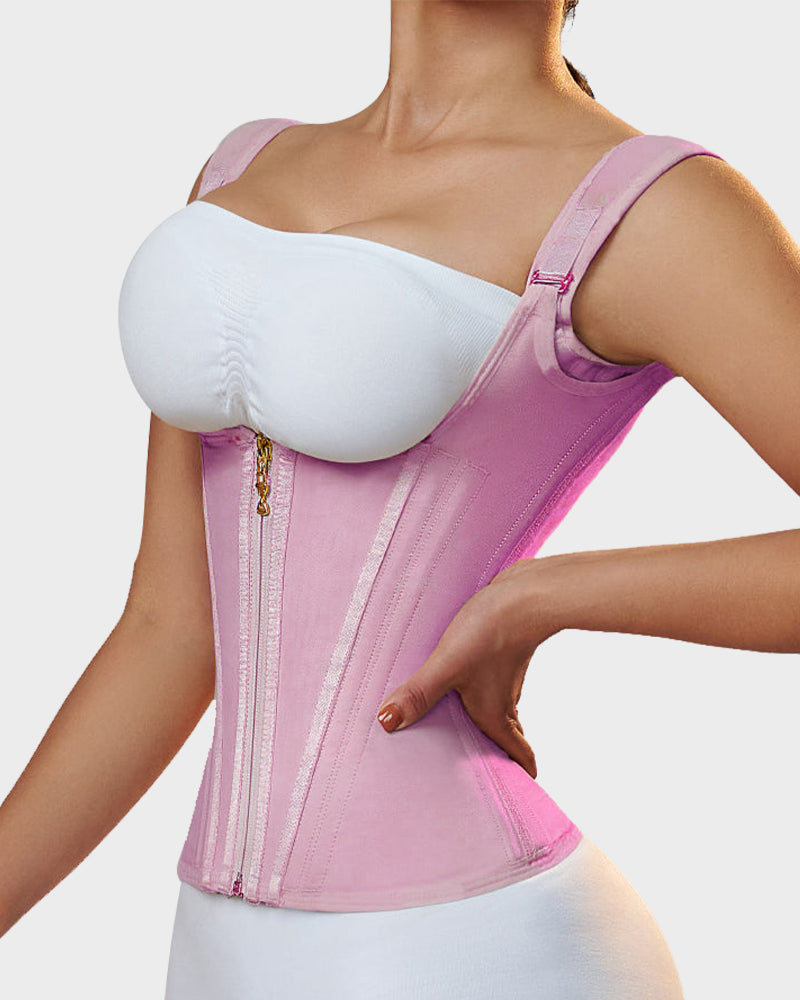 Chaleco corsé de doble cintura entrenador de cintura