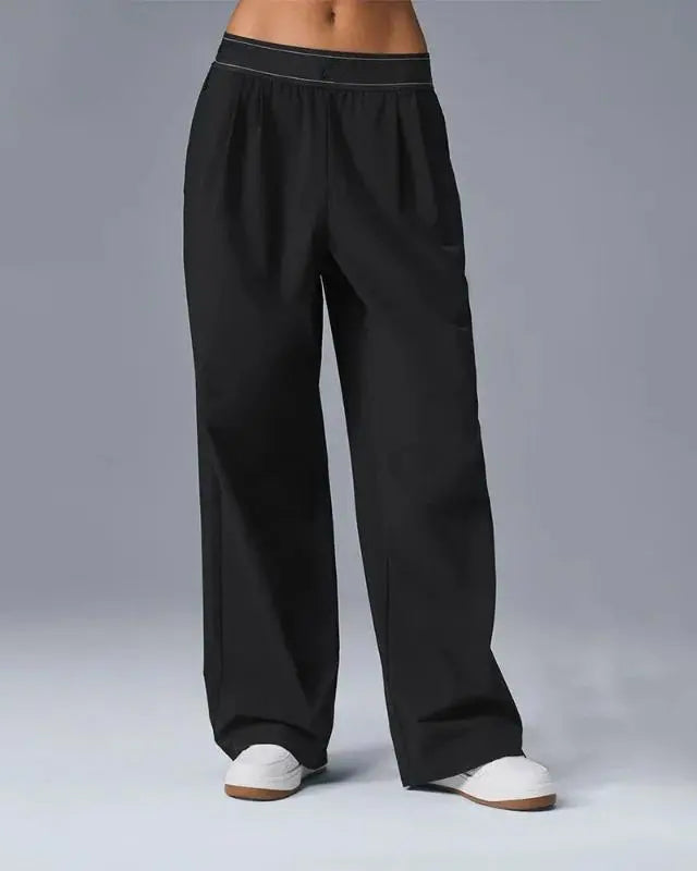 Women's High Waist Wide Leg Pocket Yoga Pants – Stretchy Casual Pants