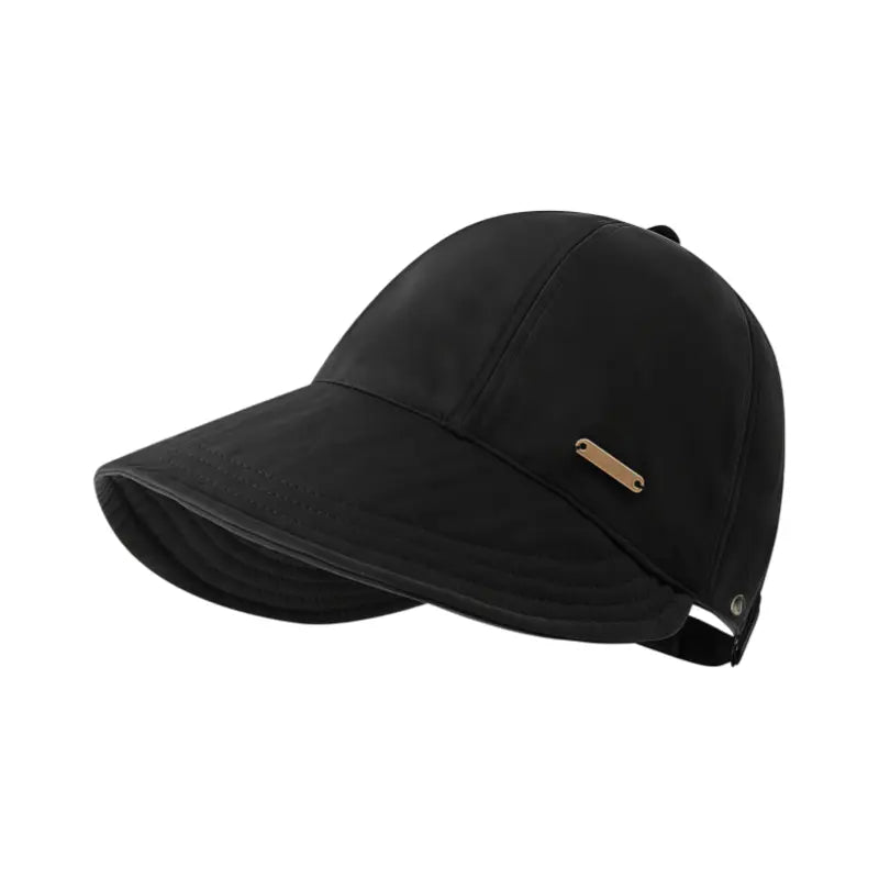 Women's Wide Brim Sun Visor Hat - UPF 50+ Open Top Cap for Ponytails, Golf, and Beach