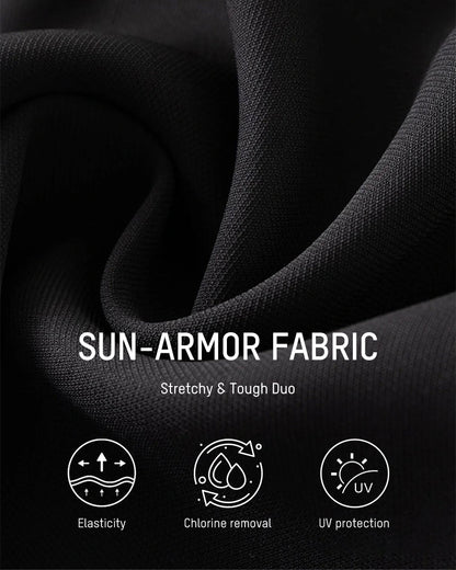 Adjustable Side-Slit V-Neck One-Piece Swimdress