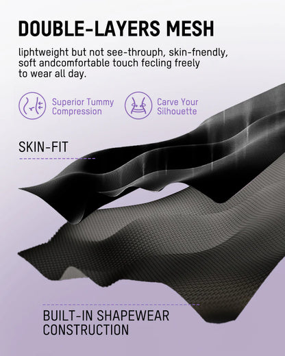 All-in-One Sculpting Bodysuit with Easy-Off Design