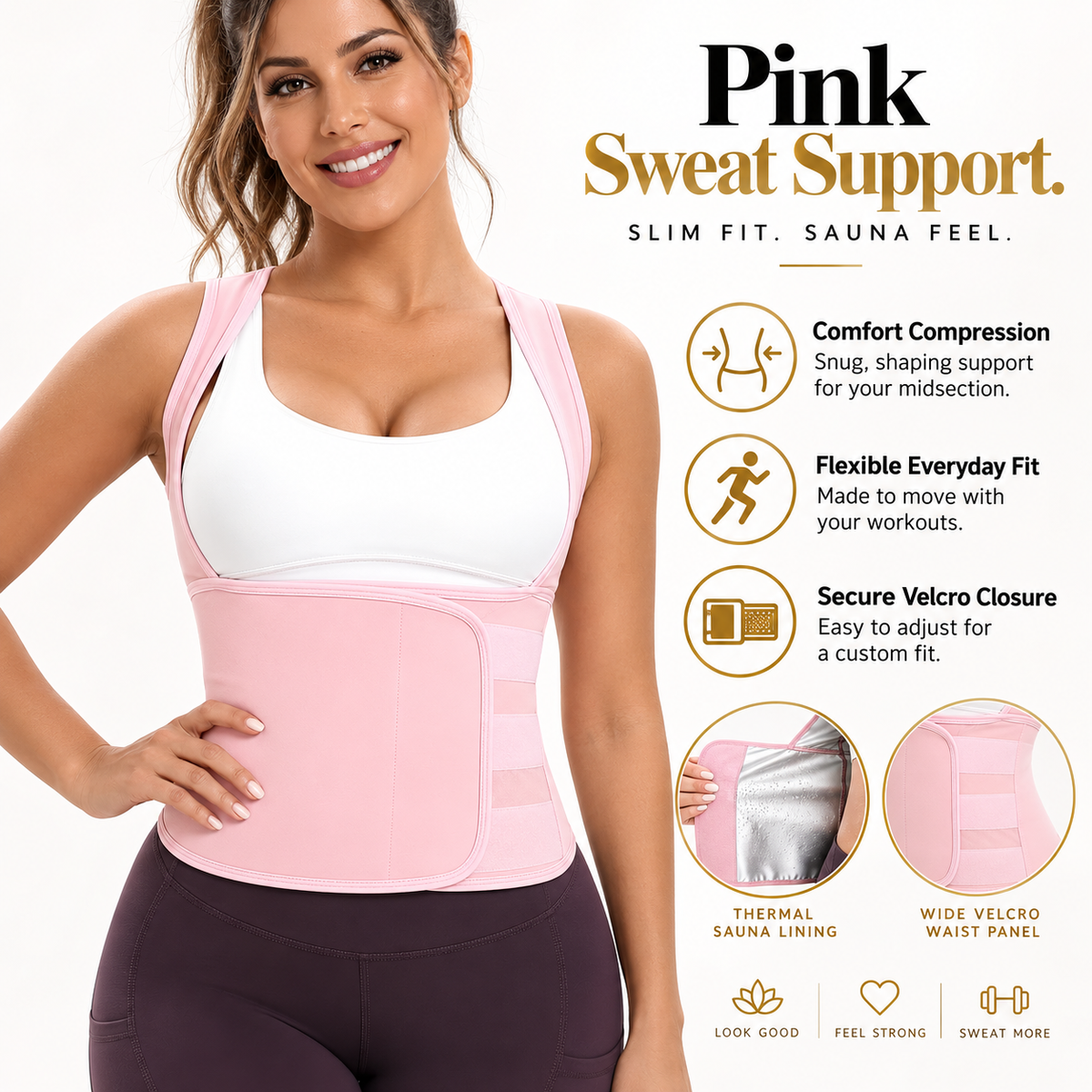 Women's Zip-Up Compression Shapewear Vest