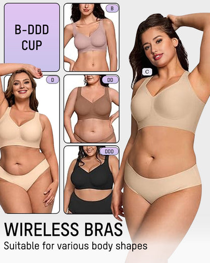 Seamless Wireless Full Coverage Jelly Comfort Bra