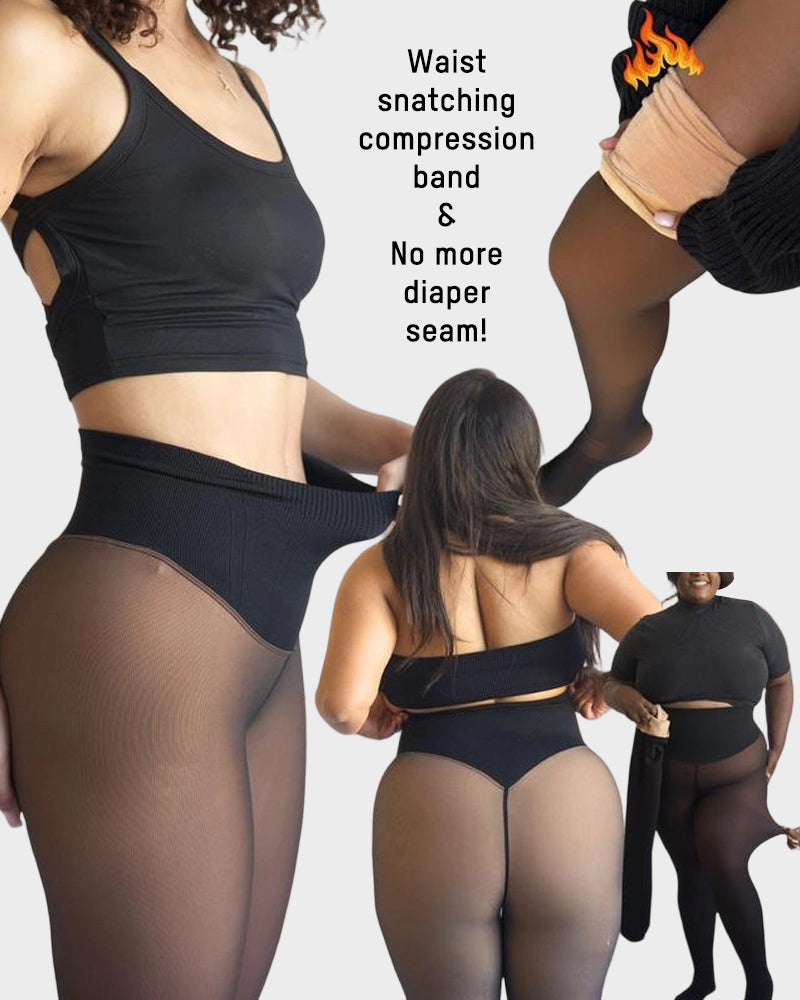 ?Black Friday Sale? Viral One-Seam Shaping Fleece Leggings