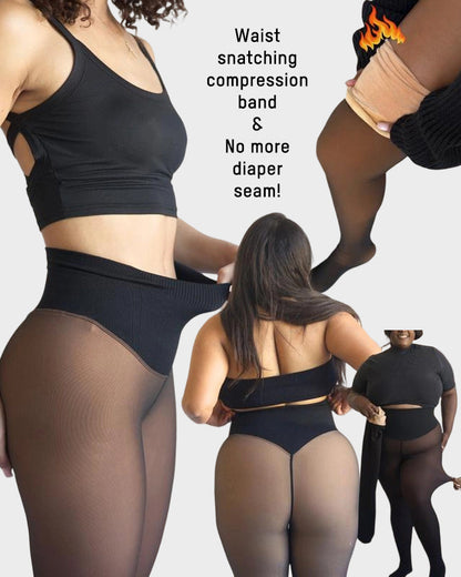 ?Black Friday Sale? Viral One-Seam Shaping Fleece Leggings