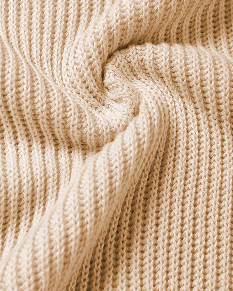 Women's Oversized Loose Round Neck Knitted Top