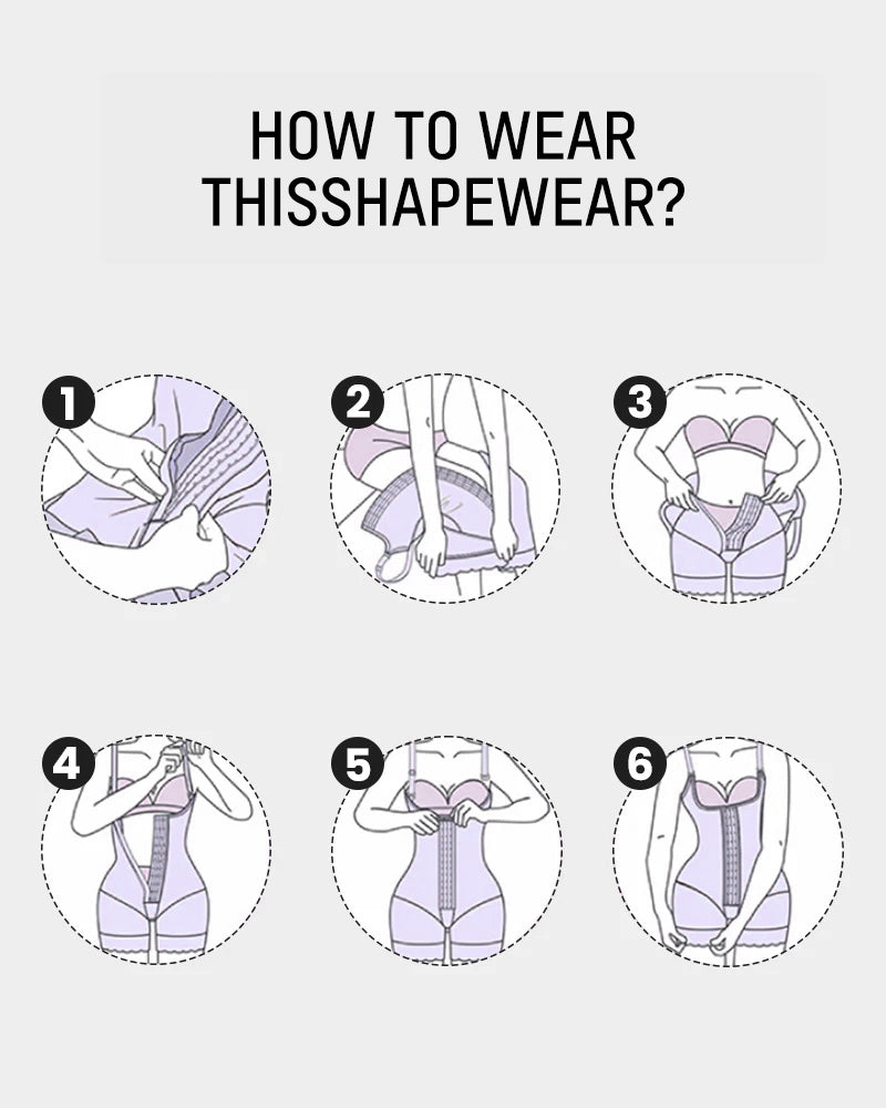 Flash Sale⚡️Extra Plus Size Shaper Bodysuit Tummy Control Shapewear With Bra