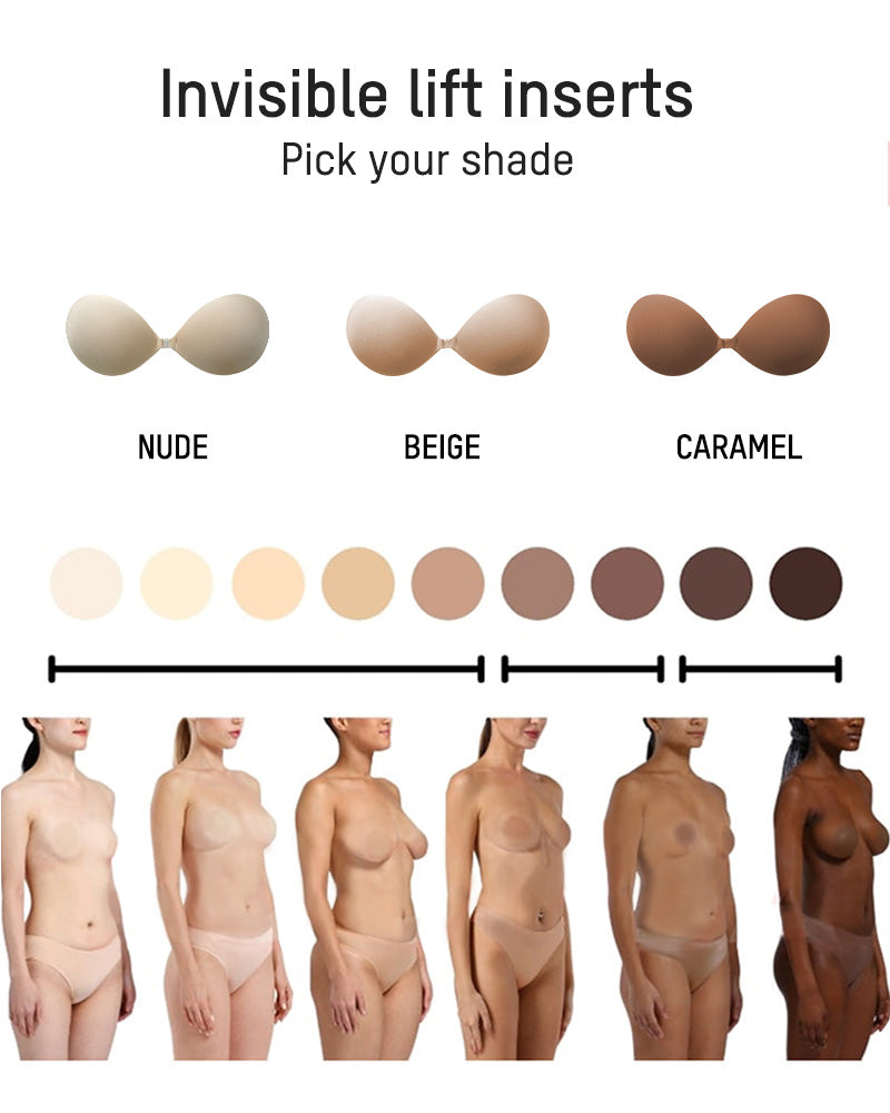 Front Closure Adhesive Invisible Push-Up Bra