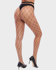 High-Waist Classic Fishnet Pantyhose – 4 Mesh Styles