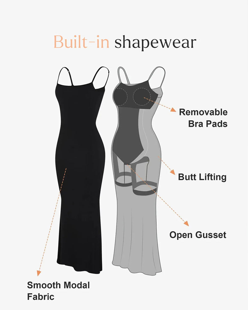 Shapewear Modal Slimming Maxi Slip Dress