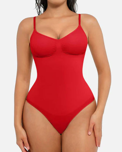 Tummy Control Bodysuit Seamless Sculpting Snatched Waist Body Suit Thong