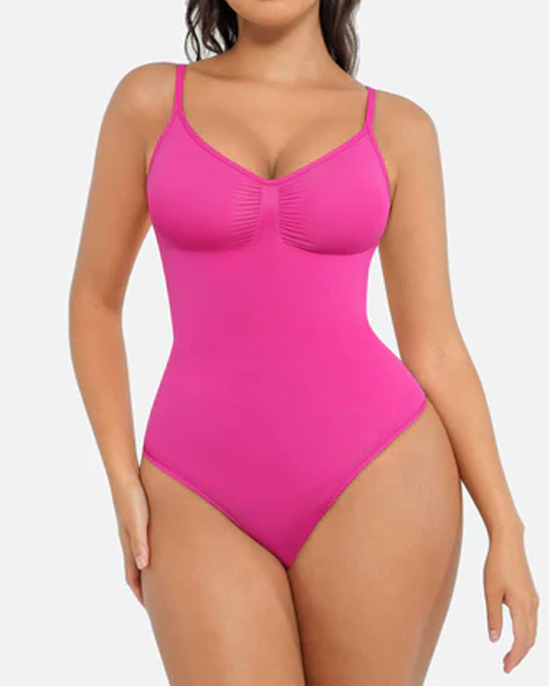 Tummy Control Bodysuit Seamless Sculpting Snatched Waist Body Suit Thong