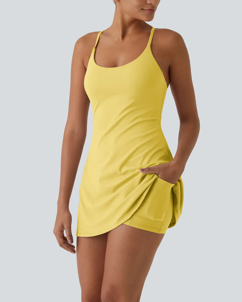⏳Limited-Time Offer🎉Backless Active Dress-Easy Peezy for Women