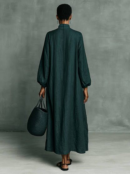 Premium Linen Maxi Dress