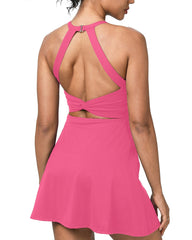 Backless Sleeveless Criss Cross Active Dresse - Easy Peezy
