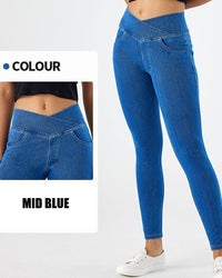 Skinny Fit-Mid Blue