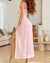 Camisón sexy de malla con escote en V y abertura lateral 