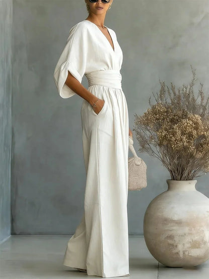 Fluid Wide-Leg Jumpsuit