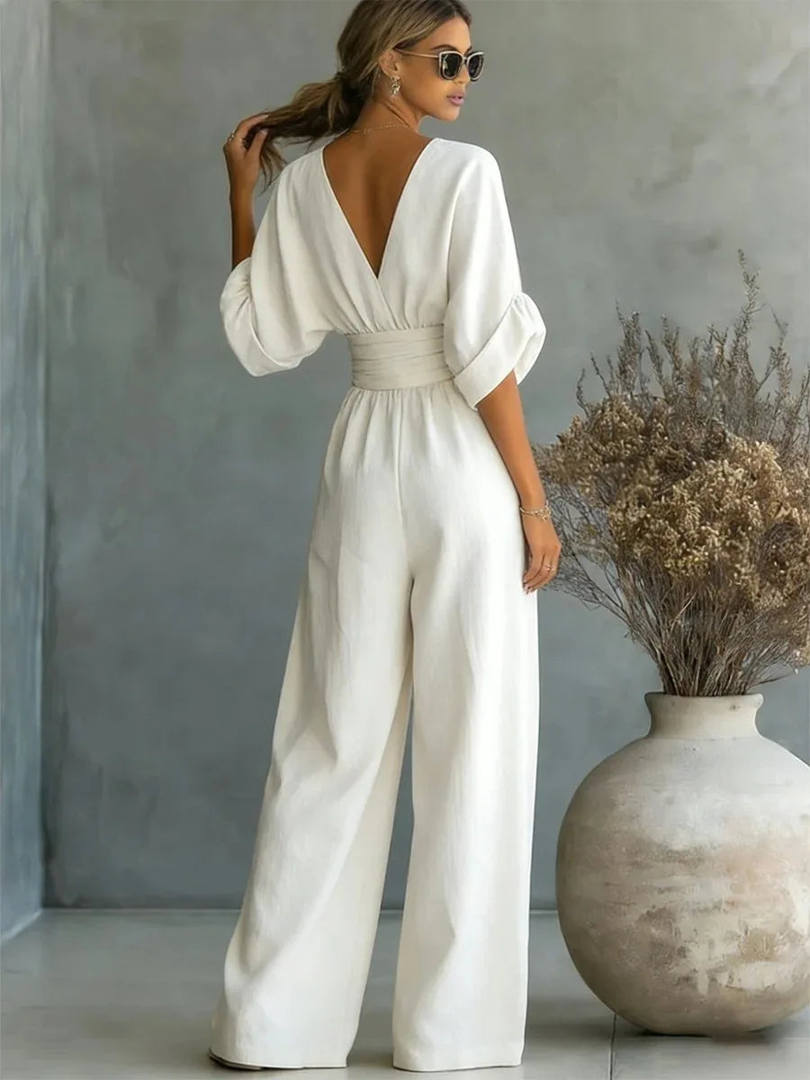 Fluid Wide-Leg Jumpsuit