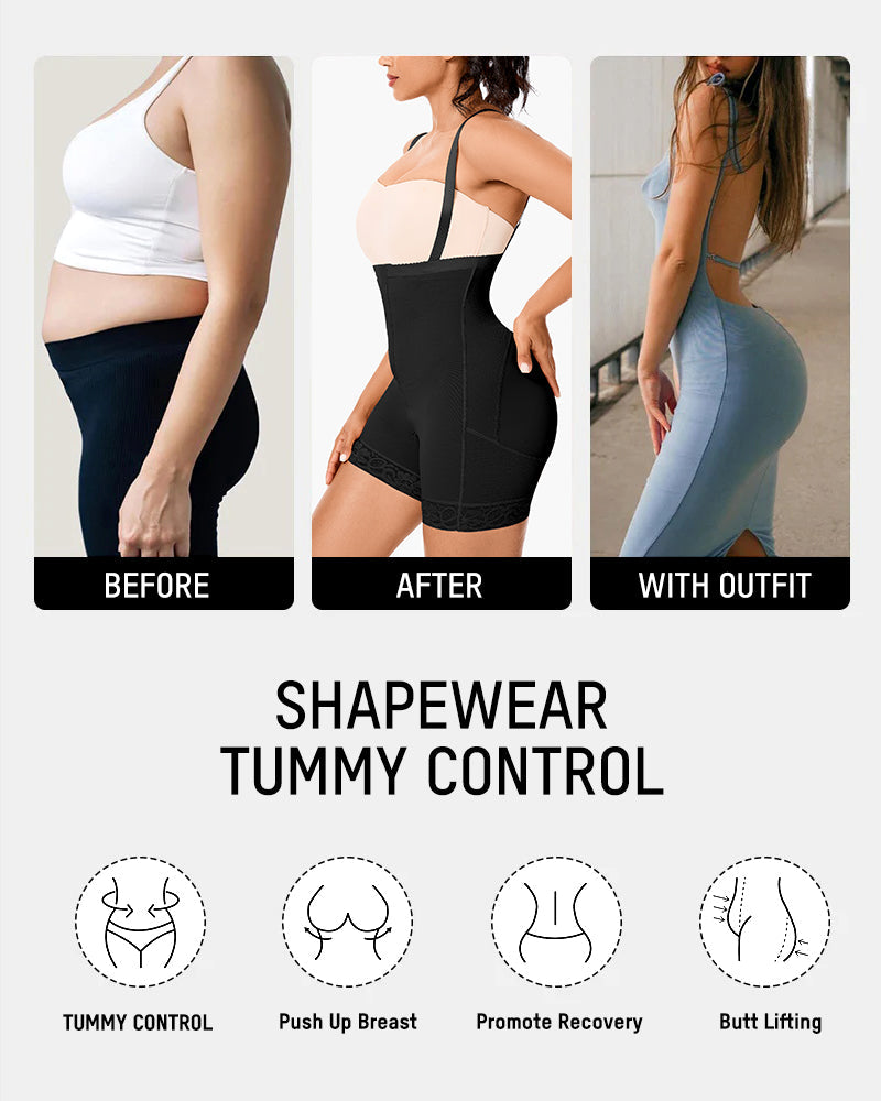Body levantador de glúteos con control de abdomen y fajas BBL