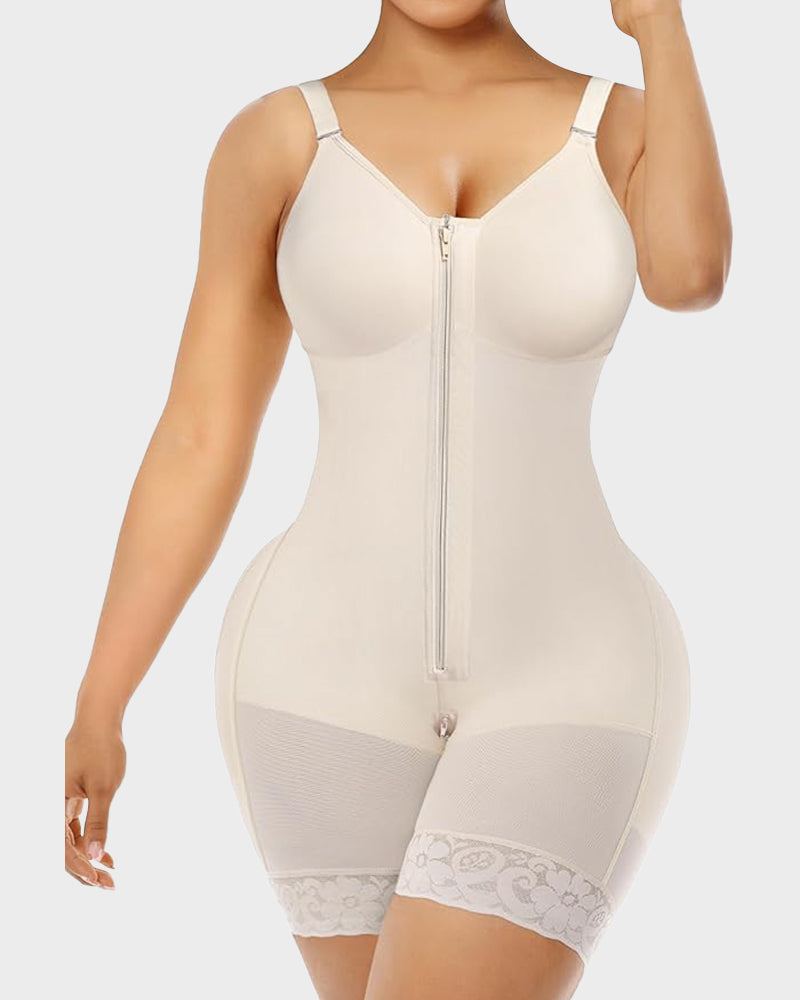 Colombian Faja Tummy Control Butt Lifter with Zipper Crotch
