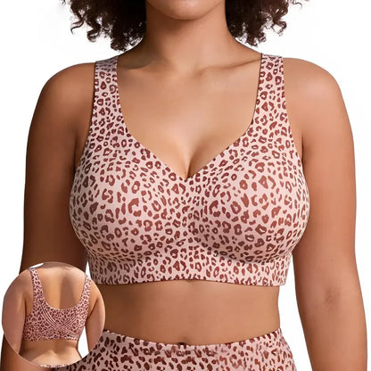 Seamless Wireless V-Neck Jelly Bra Tank Top