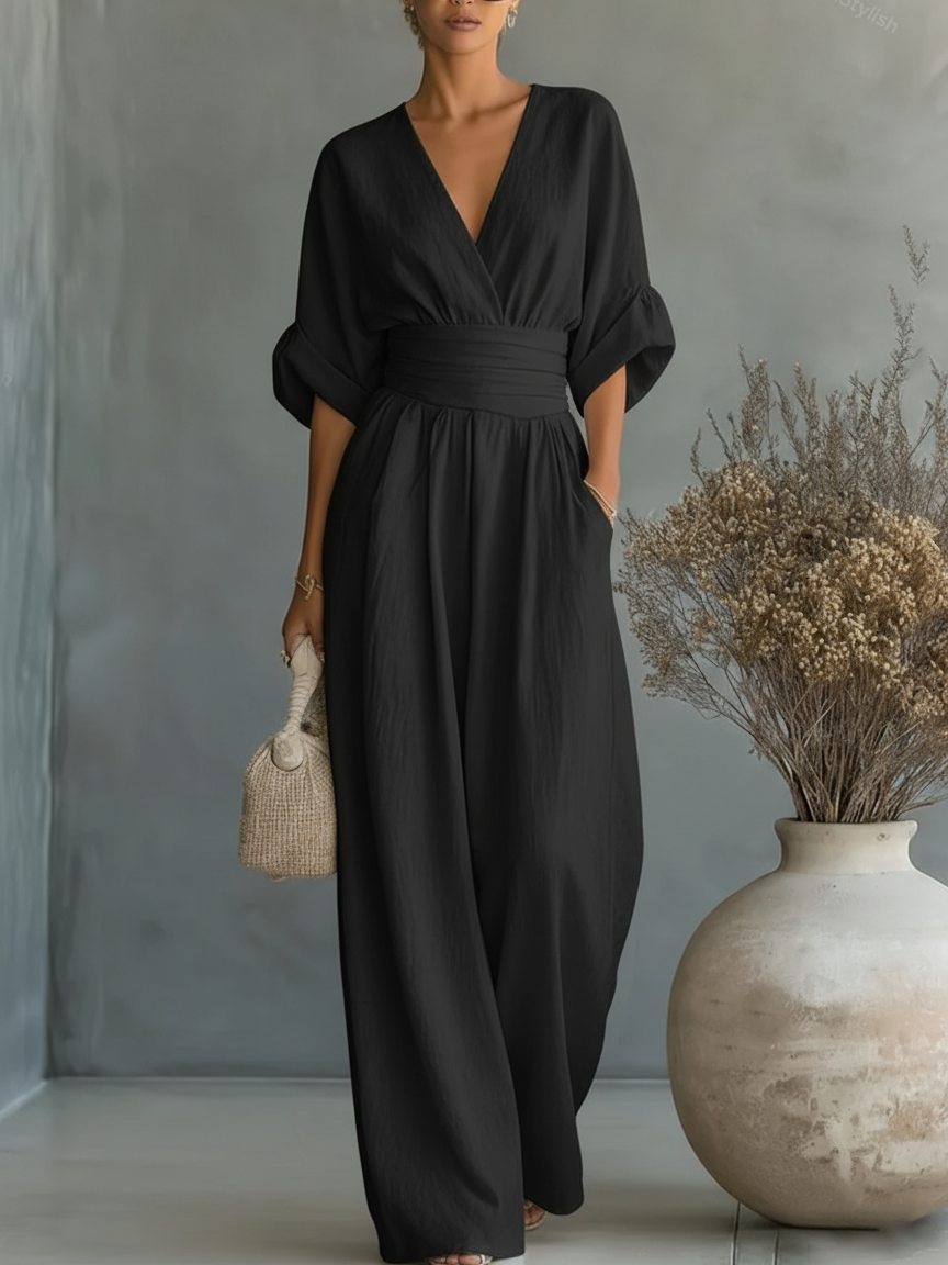 Fluid Wide-Leg Jumpsuit