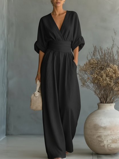 Fluid Wide-Leg Jumpsuit