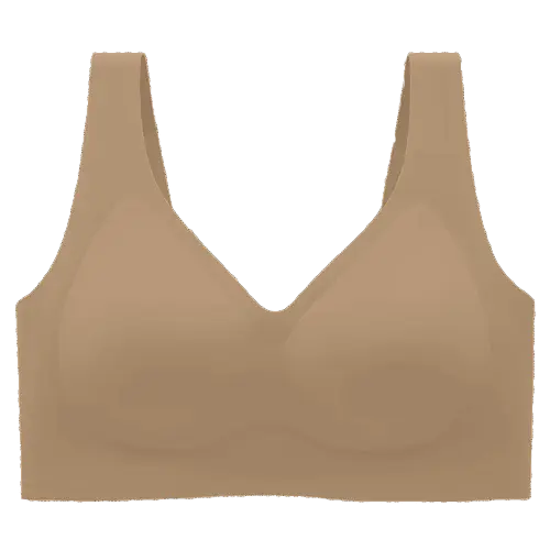 Seamless Wireless V-Neck Jelly Bra Tank Top