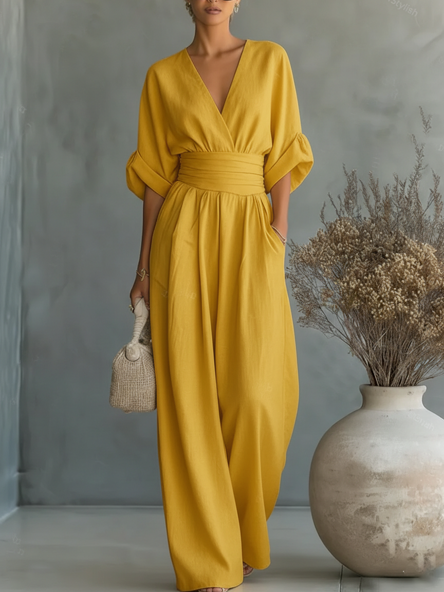 Fluid Wide-Leg Jumpsuit