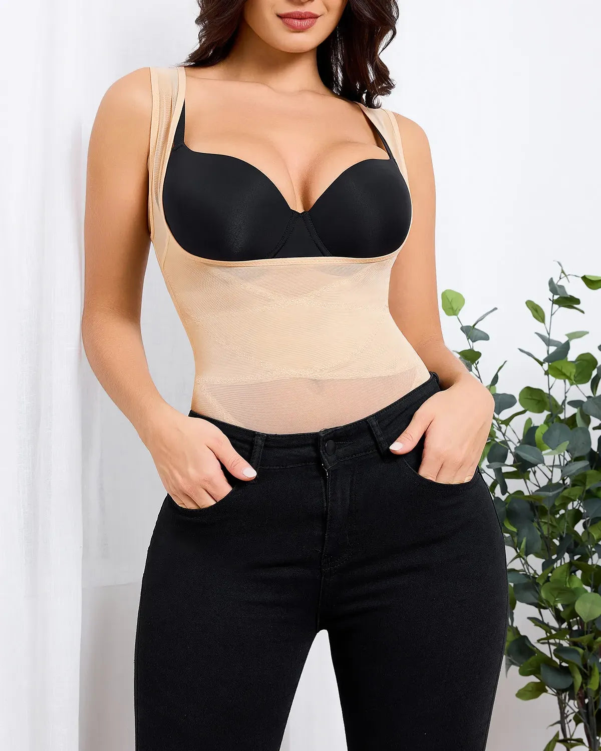 Mesh Tummy Tuck Body Triangle Shapewear