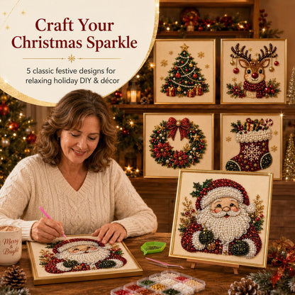 DIY Christmas Pearl Diamond Painting Art Kit