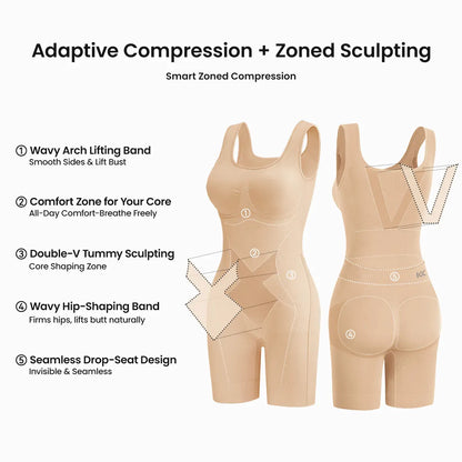 Shaperlady SculptEase™ Tummy Control Faja Bodysuit