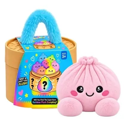 Cute Plush Stuffed Dumpling Squishies with Bamboo