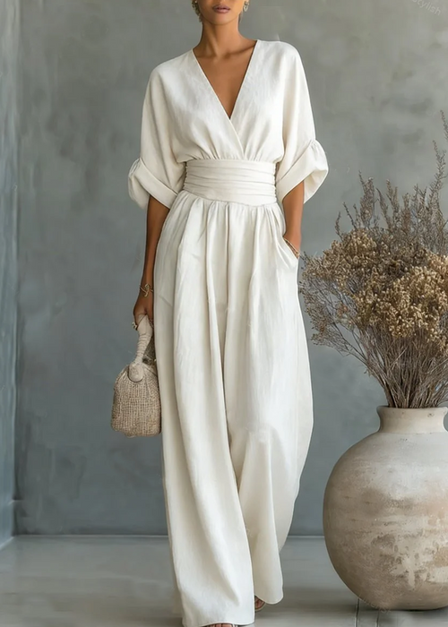 Fluid Wide-Leg Jumpsuit