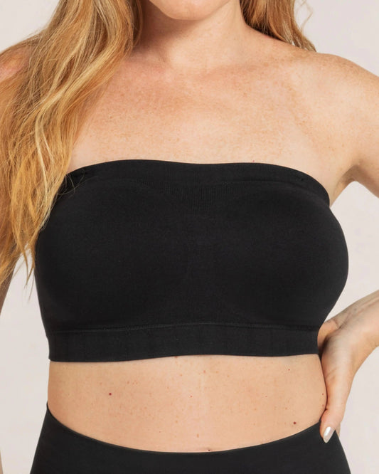 Wireless Backless Bandeau Bra Anti‑Slip Convertible Straps Plus Size