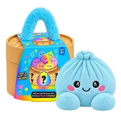 Cute Plush Stuffed Dumpling Squishies with Bamboo
